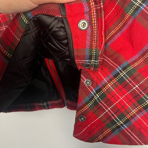 The Vermont Country Store Quilted Plaid Vest Size L Side Pockets wool blend - Picture 7 of 7